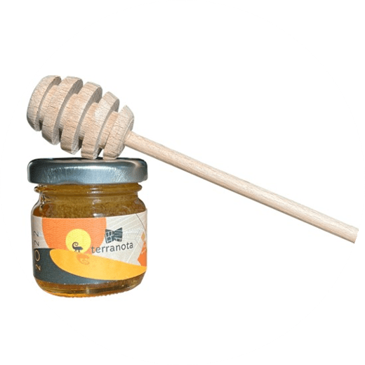 Agence réciproque - pot de miel et cuillère en bois - terranota 2022