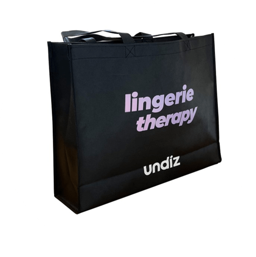 Undiz - SAC CABAS NOIR NON-TISSé