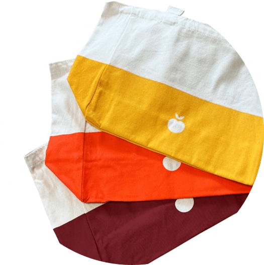 Franprix - sac cabas assortis rouge orange jaune